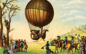 Primo volo con equipaggio di un pallone a idrogeno, Parigi, Francia, 1 dicembre 1783