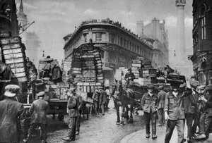 Portatori di pesce a Billingsgate, Londra, 1926-1927 da Unbekannt