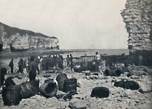 Flamborough - I pescatori al lavoro, 1895 da Unbekannt