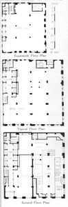 Piante del piano, Johns-Manville Building, New York City da Unbekannt
