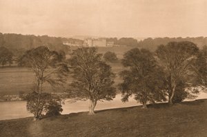 Floors Castle, dalla riva sud del Tweed, 1902 da Unbekannt
