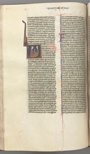 Fol. 178v, Neemia, iniziale istoriata V, Neemia che presenta la coppa d