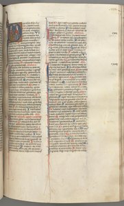 Fol. 233r, Salmo 109, iniziale istoriata D, Dio Padre e Figlio..., c. 1275-1300 da Unbekannt