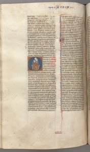 Fol. 249v, Cantico dei Cantici, iniziale istoriata O, la Vergine e il Bambino, c. 1275-1300 da Unbekannt