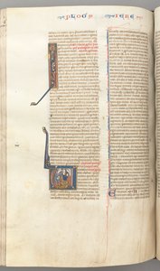 Fol. 292v, Geremia, iniziale istoriata V, la lapidazione di Geremia, c. 1275-1300 da Unbekannt