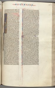 Zaccaria, iniziale istoriata I, Zaccaria in piedi con una pergamena