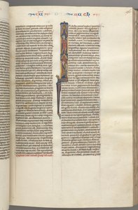 Fol. 96r, Ruth, Iniziale istoriata I con Elimilech e Naomi, c. 1275-1300 da Unbekannt