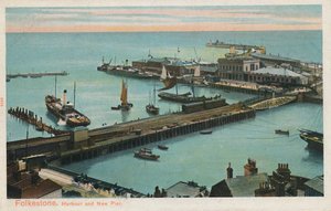 Folkestone. Porto e Nuovo Molo, fine XIX-inizio XX secolo da Unbekannt