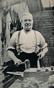 Forgiatura di una lama, c1917 da Unbekannt