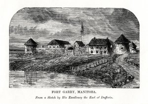 Fort Garry, Manitoba, Canada, fine XIX secolo