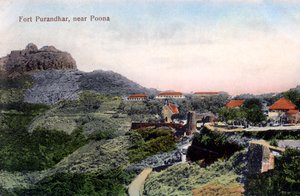 Forte Purandhar, vicino Pune Poona, India da Unbekannt
