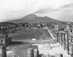 Foro, Pompei, Italia, fine XIX o inizio XX secolo