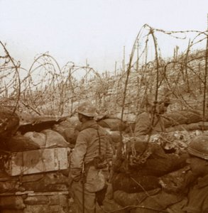 Trincea Fosse Froide, Champagne, Francia settentrionale, c1914-c1918