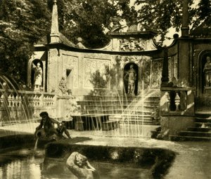 Fontane, Palazzo Hellbrunn, Salisburgo, Austria, c1935