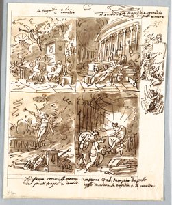 Quattro allegorie di commedia e tragedia