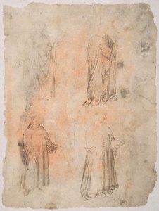 Quattro Santi (recto), Due Santi, Madonna Seduta e Figura in Ginocchio (verso)