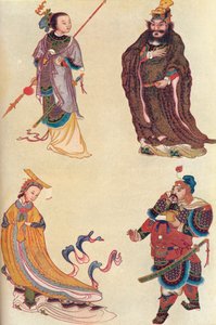 Quattro figure famose nella storia cinese, 1907 da Unbekannt
