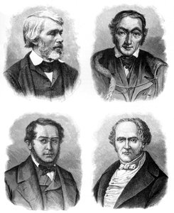 Quattro teorici sociali: Carlyle, Owen, Fourier e Proudhon, 1903 da Unbekannt