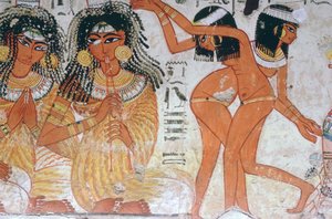 Frammento di pittura murale dalla tomba di Nebamun, Tebe, Egitto, XVIII dinastia, c. 1350 a.C.
