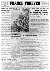 Francia per sempre, giornale, 18 giugno 1944 da Unbekannt