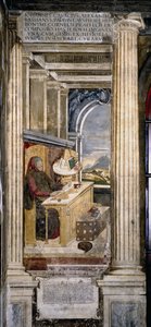 Francesco Petrarca nel suo studio da Unbekannt
