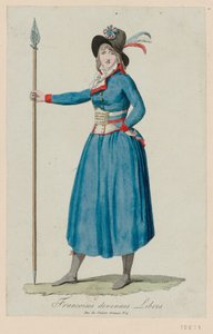 Francoises devenues libres. La Marcia delle Donne su Versailles, 5 Ottobre 1789 da Unbekannt
