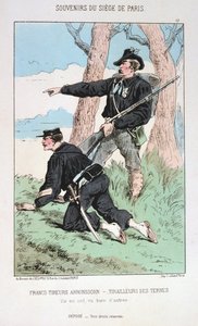 Francs Tireurs Arronssohn - Tirailleurs des Ternes, Assedio di Parigi, 1870-1871 da Unbekannt
