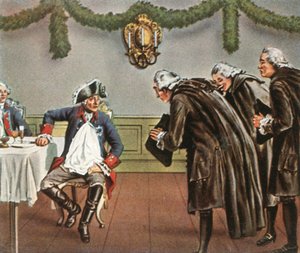 Federico il Grande e gli uomini di Greiffenberg, 1784, 1936 da Unbekannt