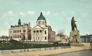 Biblioteca libera Chiesa libera e statua di Wallace - Aberdeen da Unbekannt