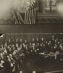 Libertà della città di Londra conferita a Theodore Roosevelt nella Guildhall, Londra