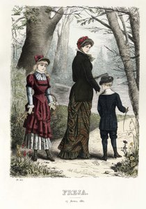 Freja rivista illustrata di moda scandinava 1881, illustrazione n. 8 da Unbekannt