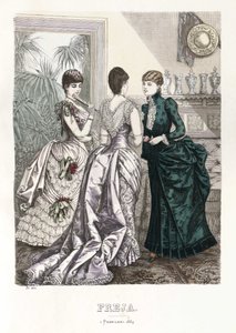 Freja rivista illustrata di moda scandinava 1884, illustrazione n. 3