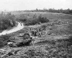 75ª batteria di artiglieria francese, Aisne, Francia, 18 luglio 1918 da Unbekannt