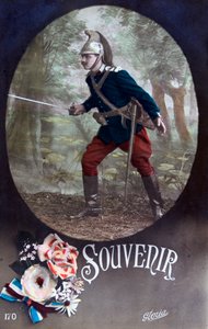 Cartolina francese della Prima Guerra Mondiale, 1914-1918