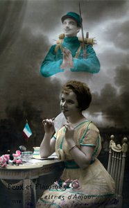Cartolina francese della Prima Guerra Mondiale da Unbekannt