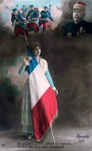 Cartolina francese della Prima Guerra Mondiale, 1914-1918