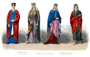 Costume francese: Capetingio, Carolingio, 1882 da Unbekannt