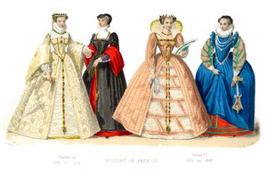 Costume francese: Carlo IX, Enrico III, 1882 da Unbekannt
