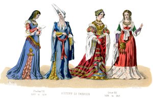 Costume francese: Carlo VIII, Luigi XII, 1882 da Unbekannt