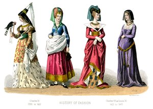 Costume francese: Carlo VI, Carlo VII, Luigi XI, 1882 da Unbekannt