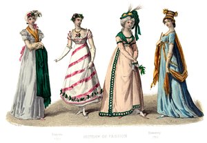 Costume francese: Impero, 1882
