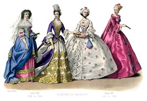 Costume francese: Luigi XIV, Luigi XV, 1882