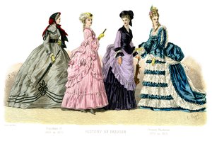 Costume francese: Napoleone III, mode attuali, 1882