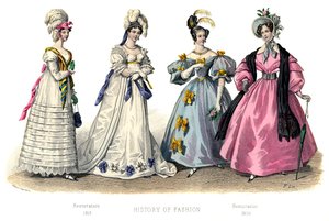 Costume francese: Restaurazione, 1882 da Unbekannt