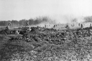 Contrattacco francese tra la Somme e il fiume Oise, Piccardia, Francia, 1918 da Unbekannt