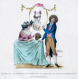 Moda e acconciatura francese, inizio XIX secolo