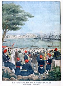 Flotta francese a Mitilene, Lesbo, 1901 da Unbekannt