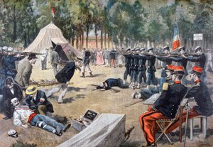 Manovre militari francesi: soccorritori, 1897