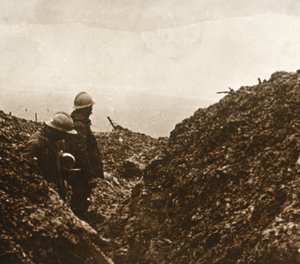 Soldati francesi nelle trincee, c1914-c1918