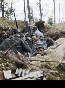 Truppe francesi nel sistema di trincee di Calonne, Francia, luglio 1915 da Unbekannt